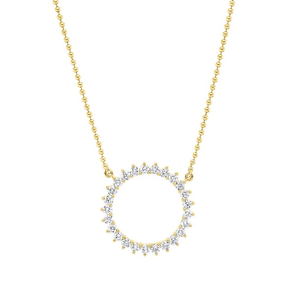 Collier aus 750 Gelbgold 25 Brillanten 0.44ct