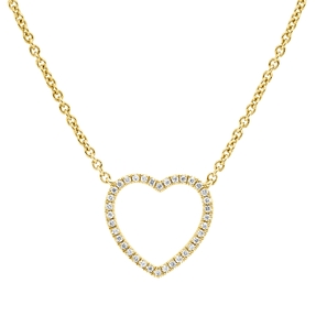 Collier aus 750 Gold Gelbgold 36 Brillanten 0,05ct TW-PI L:44,5cm