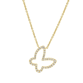 Collier aus 750 Gold Gelbgold 38 Brillanten 0,19ct I-SI L:45,7cm