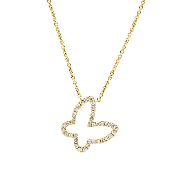 Collier aus 750 Gelbgold 38 Brillanten 0.19ct
