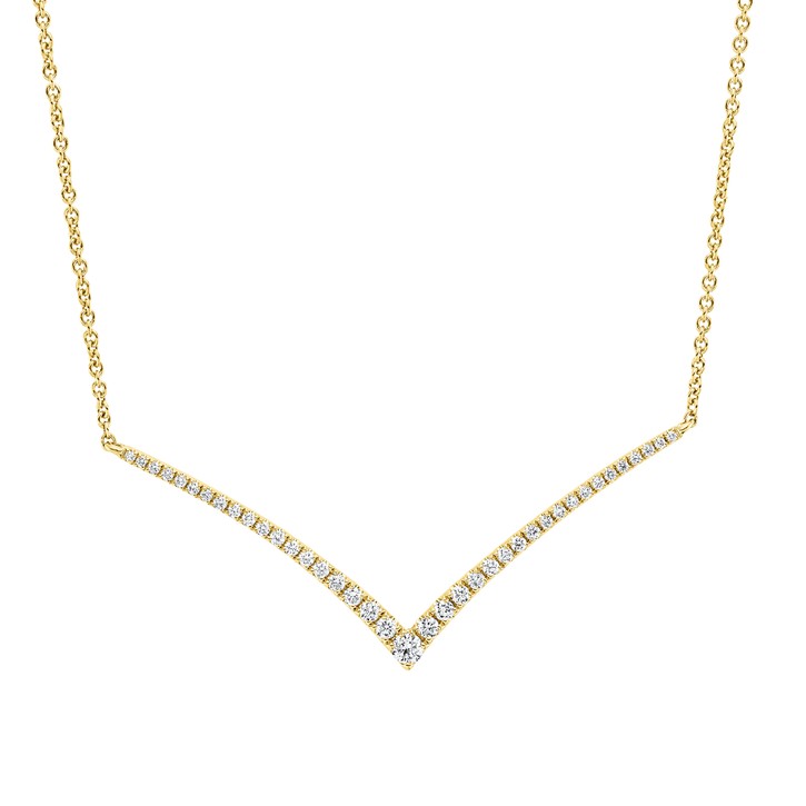 Collier aus 750 Gelbgold 39 Brillanten 0.22ct