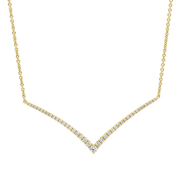 Collier aus 750 Gelbgold 39 Brillanten 0.22ct