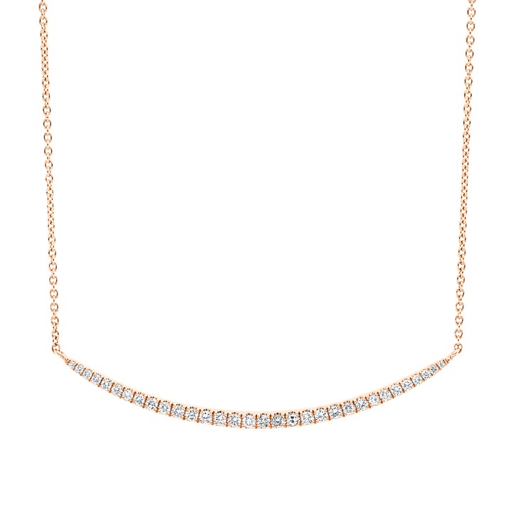 Collier aus 750 Rotgold 32 Brillanten 0.32ct