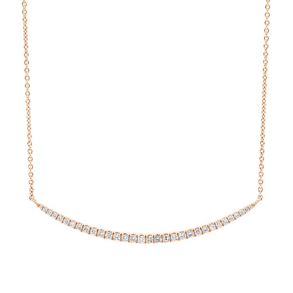 Collier aus 750 Rotgold 32 Brillanten 0.32ct