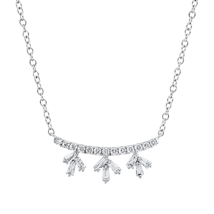 Collier aus 585 Weißgold 22 Brillanten 0.39ct
