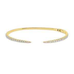 Armreif aus 750 Gold Gelbgold 36 Brillanten 0,98ct TW-SI 45x55mm