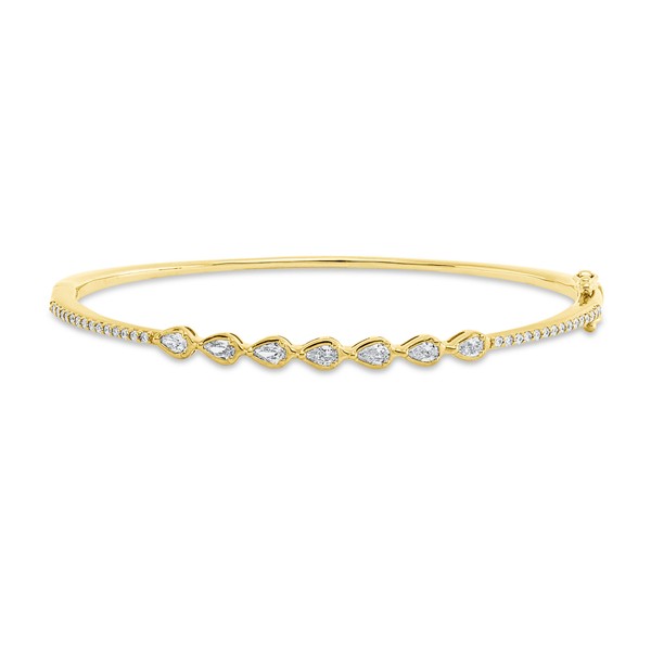 Armreif aus 750 Gelbgold 37 Brillanten 0.68ct