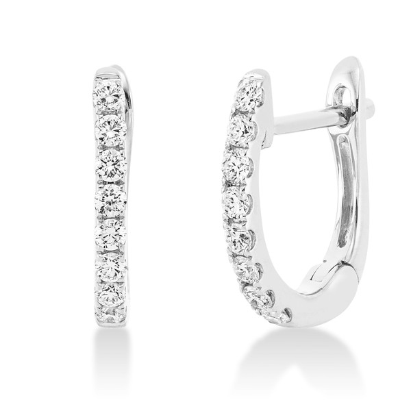Creolen aus 750 Weißgold 16 Brillanten 0.25ct