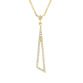 Collier aus 750 Gold Gelbgold 52 Diamanten 0,13ct W-SI L:45,7cm
