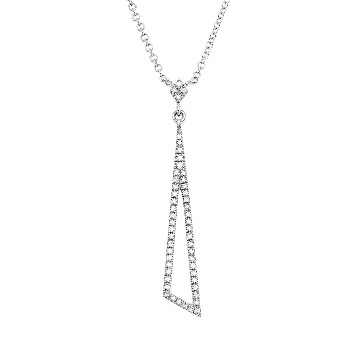 Collier aus 750 Weißgold 52 Diamanten 0.13ct