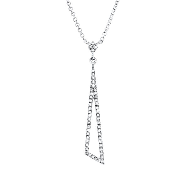 Collier aus 750 Weißgold 52 Diamanten 0.13ct