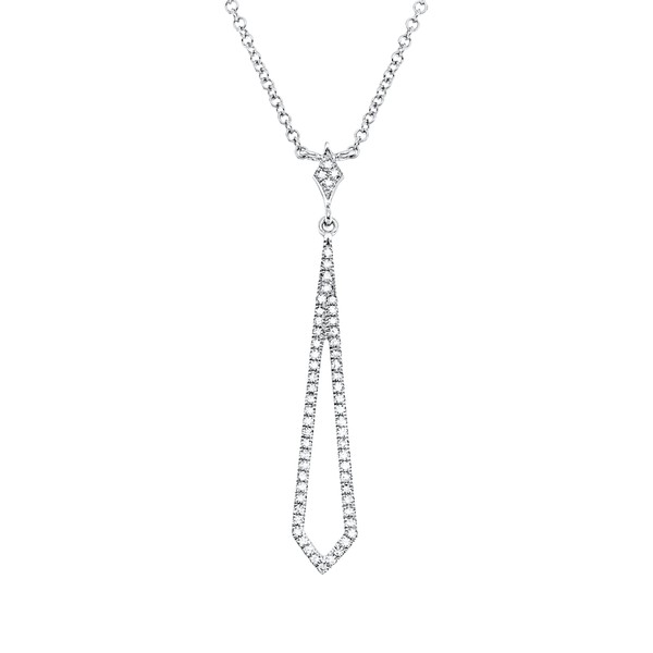 Collier aus 750 Weißgold 59 Diamanten 0.13ct