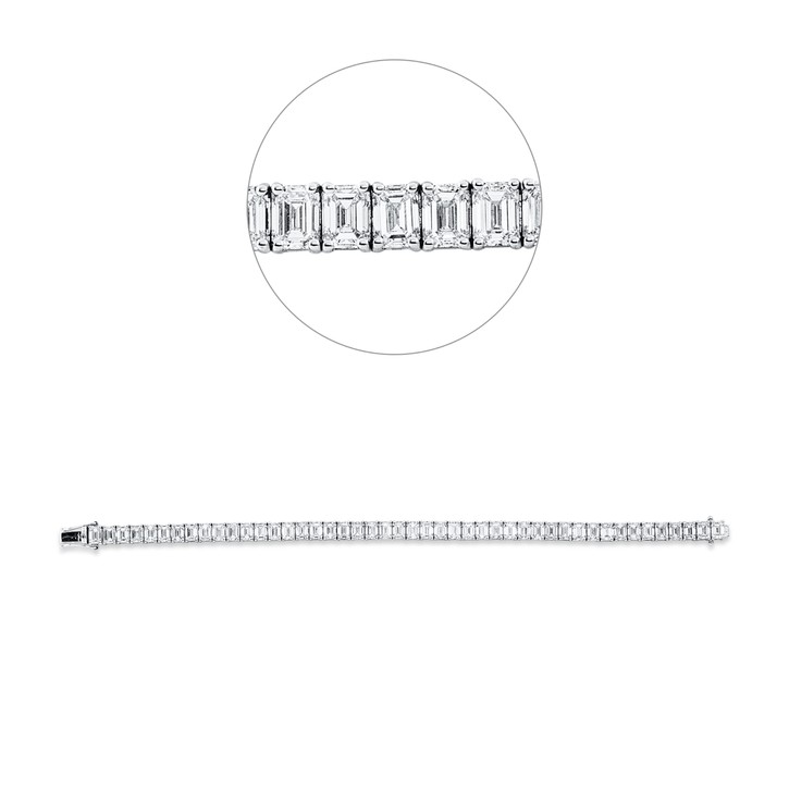 Armband aus 750 Weißgold 46 Diamanten 18.56ct