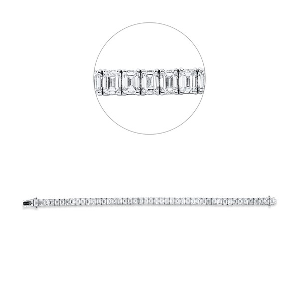 Armband aus 750 Weißgold 46 Diamanten 18.56ct