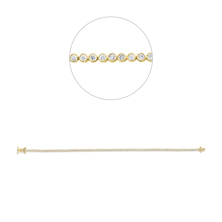 Armband aus 750 Gelbgold 85 Brillanten 1.02ct