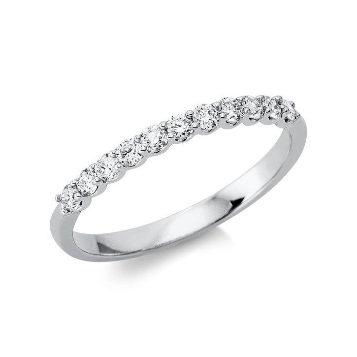 Ring aus 750 Weißgold 11 Brillanten 0.33ct
