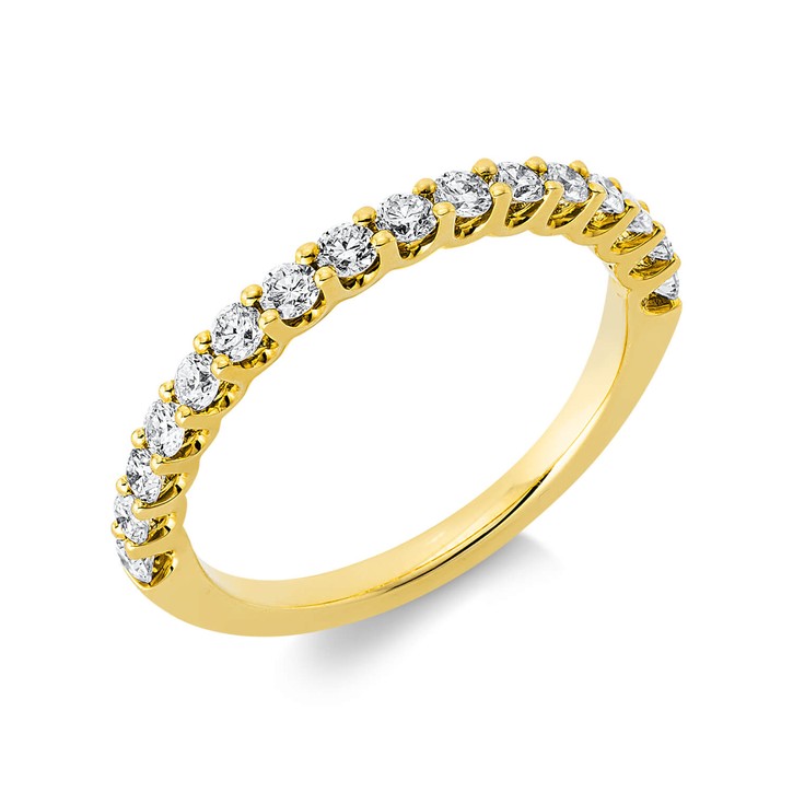 Ring aus 750 Gelbgold 16 Brillanten 0.5ct