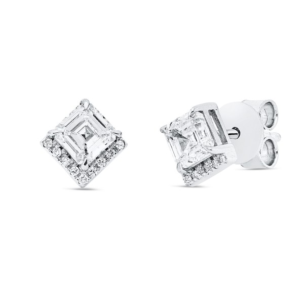 Ohrstecker aus 750 Weißgold 20 Brillanten 0.99ct