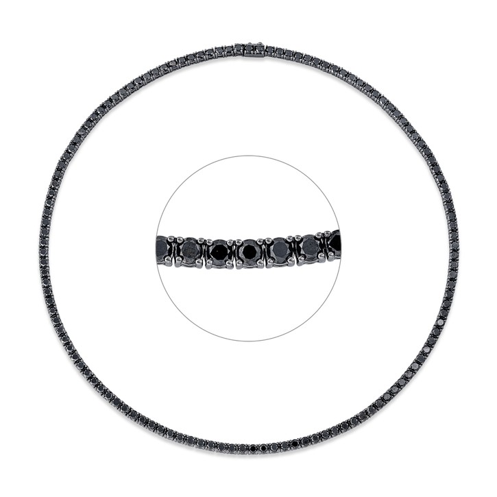 Collier aus 750 Weißgold 127 Brillanten 16ct