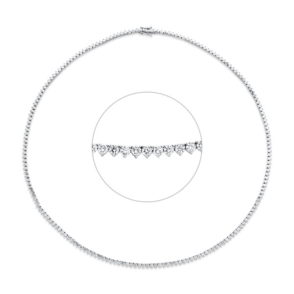 Collier aus 750 Weißgold 71 Brillanten 2.03ct