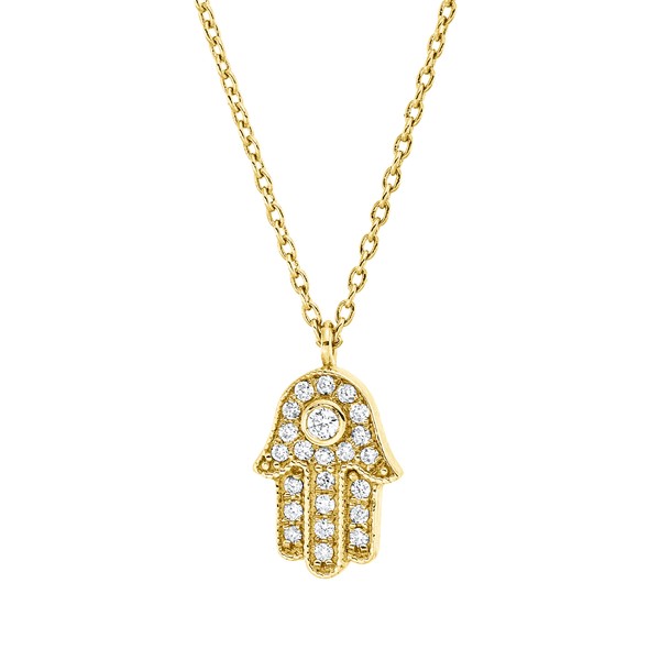 Collier aus 750 Gelbgold 23 Brillanten 0.13ct