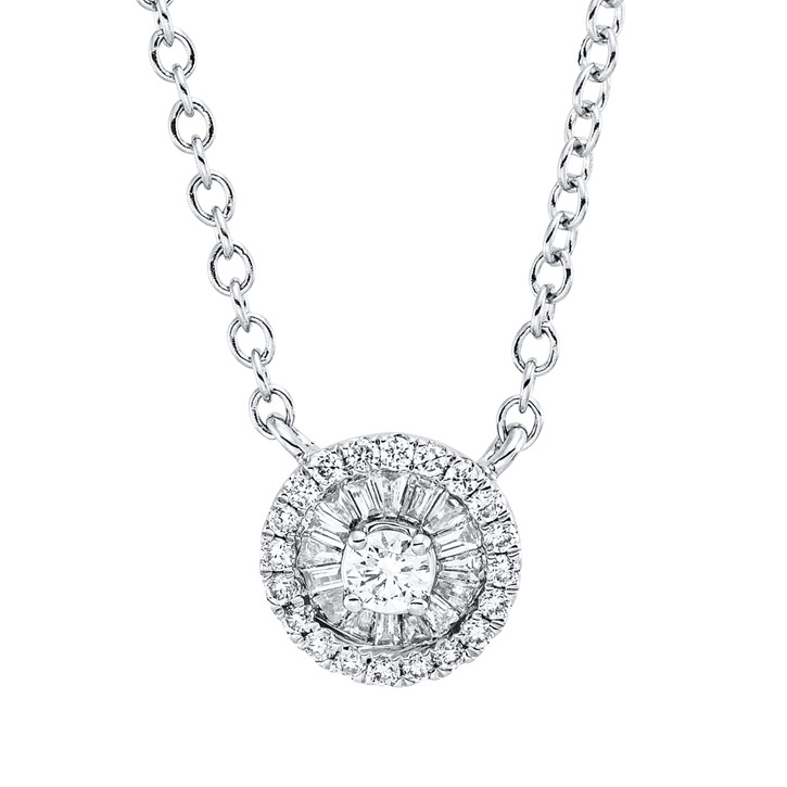 Collier aus 750 Weißgold 37 Brillanten 0.2ct