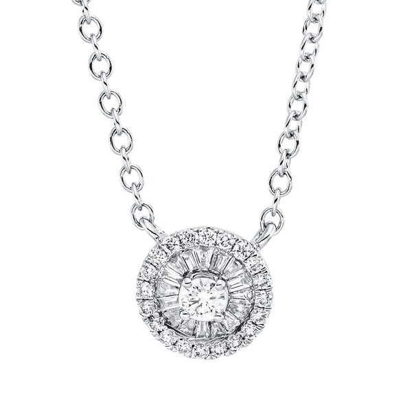 Collier aus 750 Weißgold 37 Brillanten 0.2ct