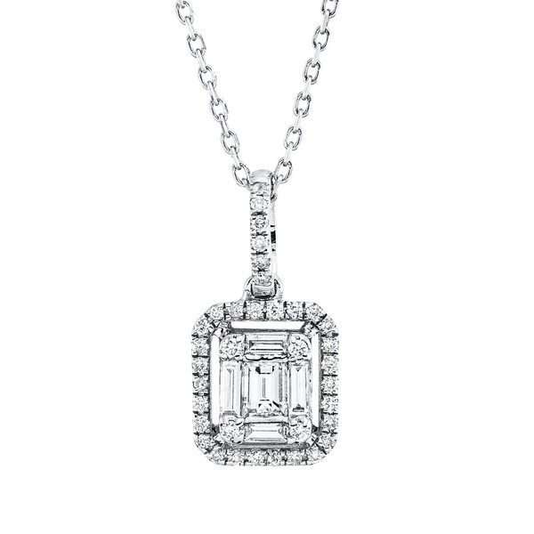 Collier aus 750 Weißgold 41 Brillanten 0.31ct