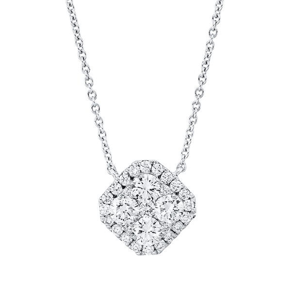 Collier aus 750 Weißgold 29 Brillanten 1ct