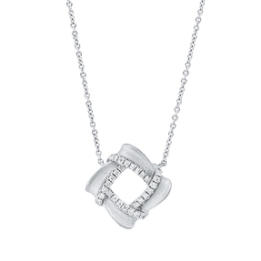 Collier aus 750 Gold Weißgold 28 Brillanten 0,2ct TW-SI L:45,7cm Collier aus 750 Gold Weißgold 28 Brillanten 0,2ct TW-SI L:45,7cm