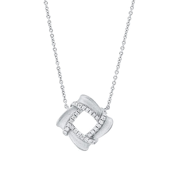 Collier aus 750 Weißgold 28 Brillanten 0.2ct