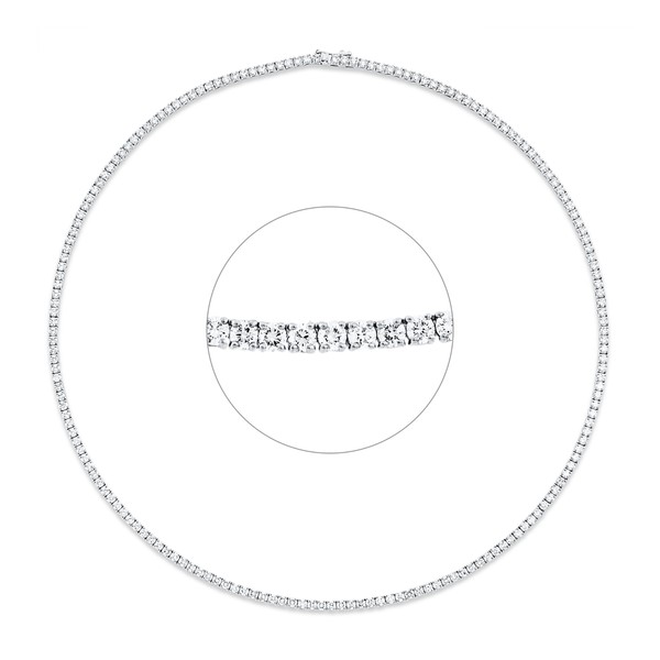Collier aus 750 Weißgold 179 Brillanten 9.22ct