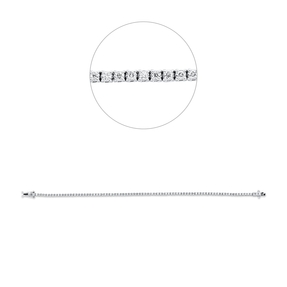 Armband aus 750 Weißgold 83 Brillanten 0,86ct TW-SI B:1,9mm L:16,5cm