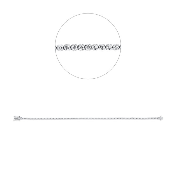 Armband aus 750 Weißgold 97 Brillanten 1.36ct