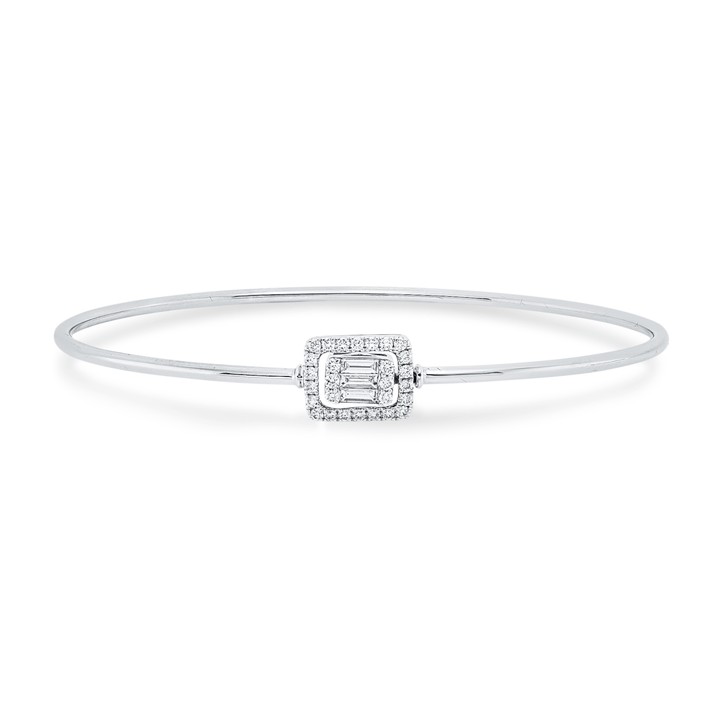 Armreif aus 750 Weißgold 31 Brillanten 0.29ct