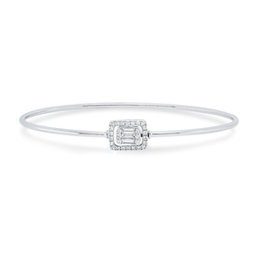 Armreif aus 750 Gold Weißgold 31 Diamanten 0,29ct 44x54mm
