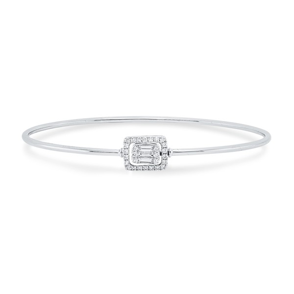 Armreif aus 750 Weißgold 31 Brillanten 0.29ct