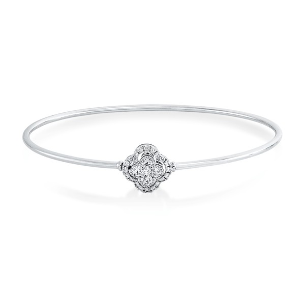 Armreif aus 750 Weißgold 25 Brillanten 0.35ct