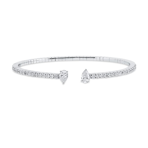 Armreif aus 750 Weißgold 34 Brillanten 2.27ct