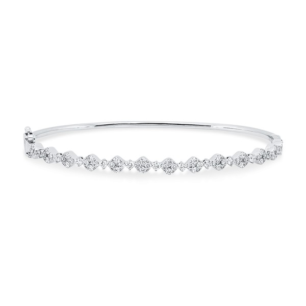 Armreif aus 750 Weißgold 77 Brillanten 1.08ct