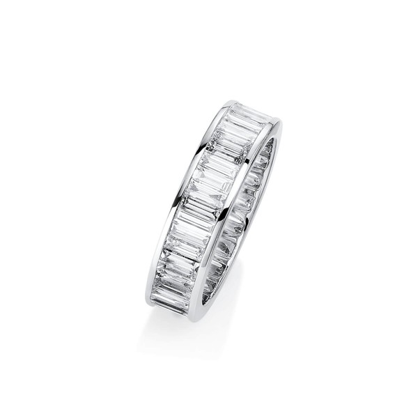 Ring aus 750 Weißgold 43 Diamanten 3.18ct