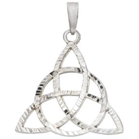 Anhänger Triquetra 28,3x27,9mm aus 925 Silber rhodiniert Silberanhänger