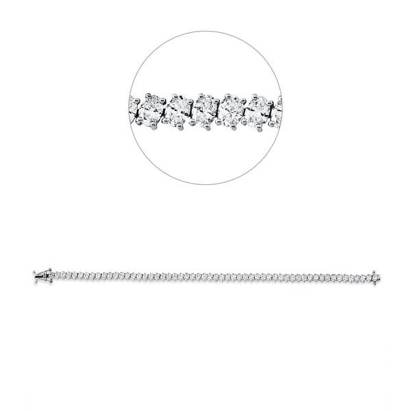 Armband aus 750 Weißgold 56 Diamanten 7.79ct