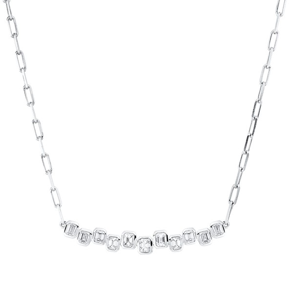 Collier aus 750 Weißgold 11 Diamanten 1.2ct