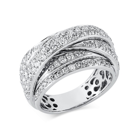 Pavé Ring aus 750 Weißgold 120 Brillanten 1,72ct TW-VSI/SI B:11,7mm Pavé Ring aus 750 Weißgold 120 Brillanten 1,72ct TW-VSI/SI B:11,7mm