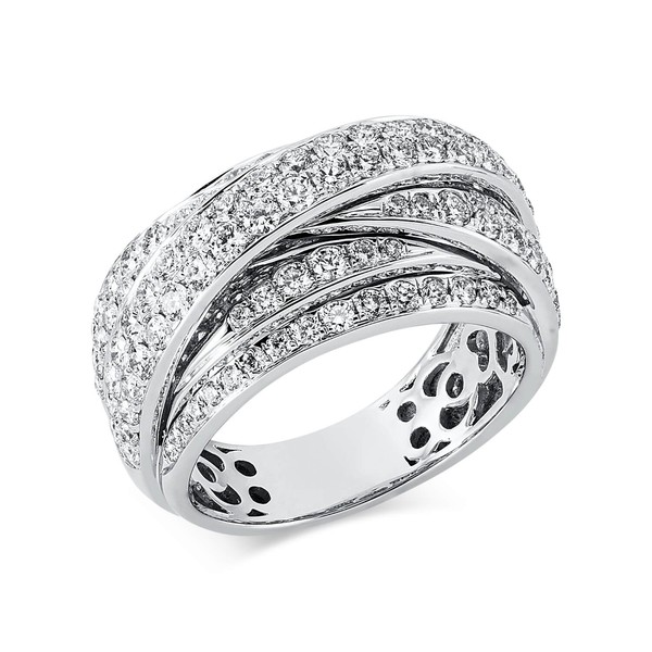 Pavé Ring aus 750 Weißgold 120 Brillanten 1.72ct