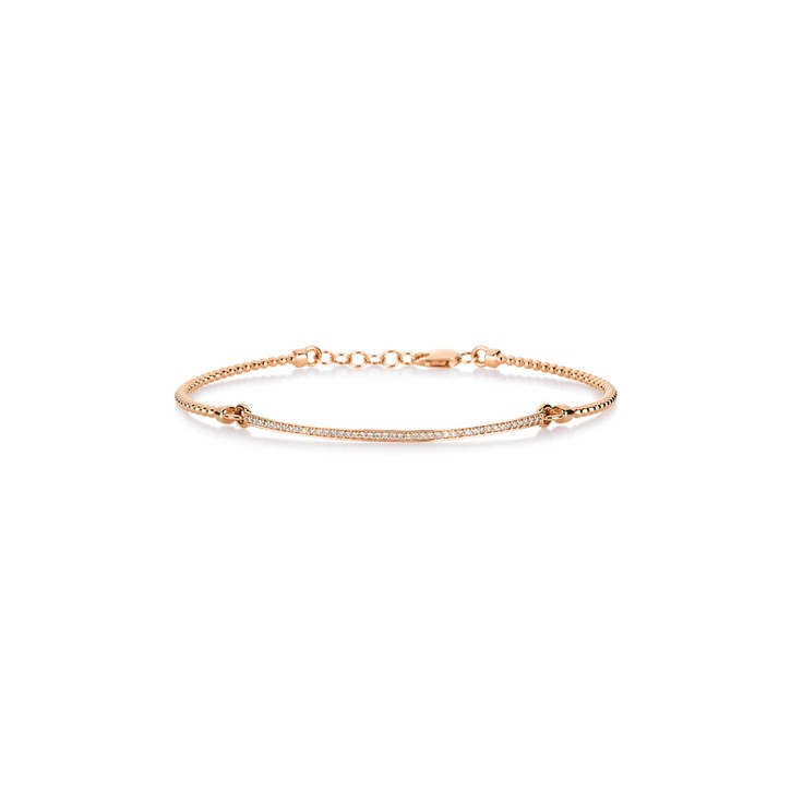 Armband aus 585 Rotgold 43 Brillanten 0.18ct