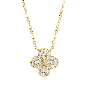 Collier aus 750 Gold Gelbgold 29 Diamanten 0,19ct TW-VSI/SI L:45,7cm