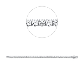 Armband aus 750 Gold Weißgold 36 Diamanten 14,6ct E-VVS L:17,5cm 4er-Krappe Armband aus 750 Gold Weißgold 36 Diamanten 14,6ct E-VVS L:17,5cm 4er-Krappe