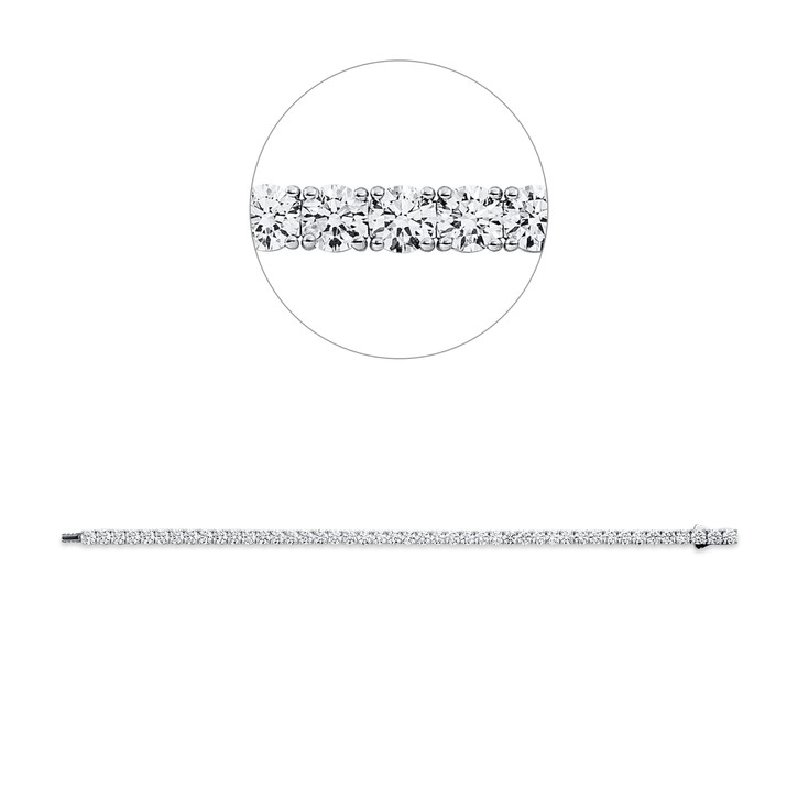 Armband aus 750 Weißgold 45 Brillanten 8.85ct